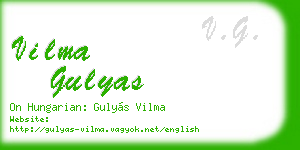 vilma gulyas business card